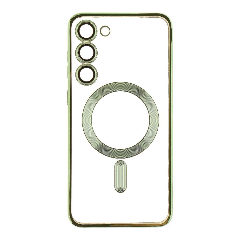 Накладка Metal Color Case with MagSafe для Samsung S23 Plus (Green)