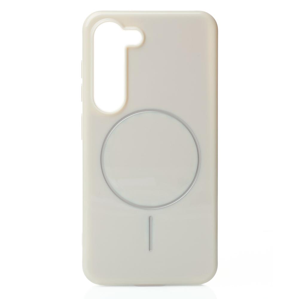 Чохол Glamour MagSafe для Samsung S23 natural titanium