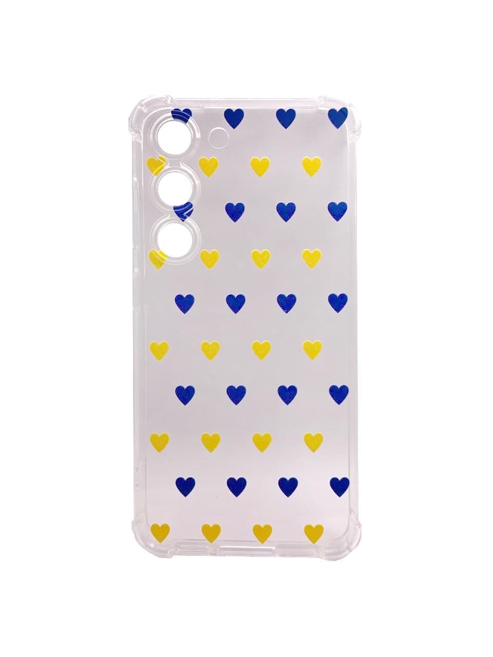 Накладка  WAVE Patriot Clear Case для Samsung S23 (ua hearts)