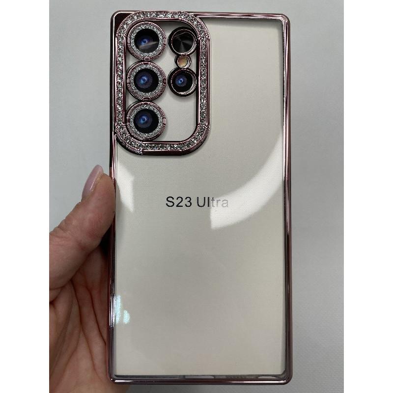 Чохол Clear Diamonds для Samsung S24 Ultra золотий