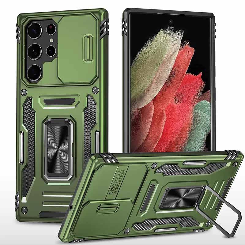 Чохол Camshield Army Ring для Samsung S23 Ultra Оливковий
