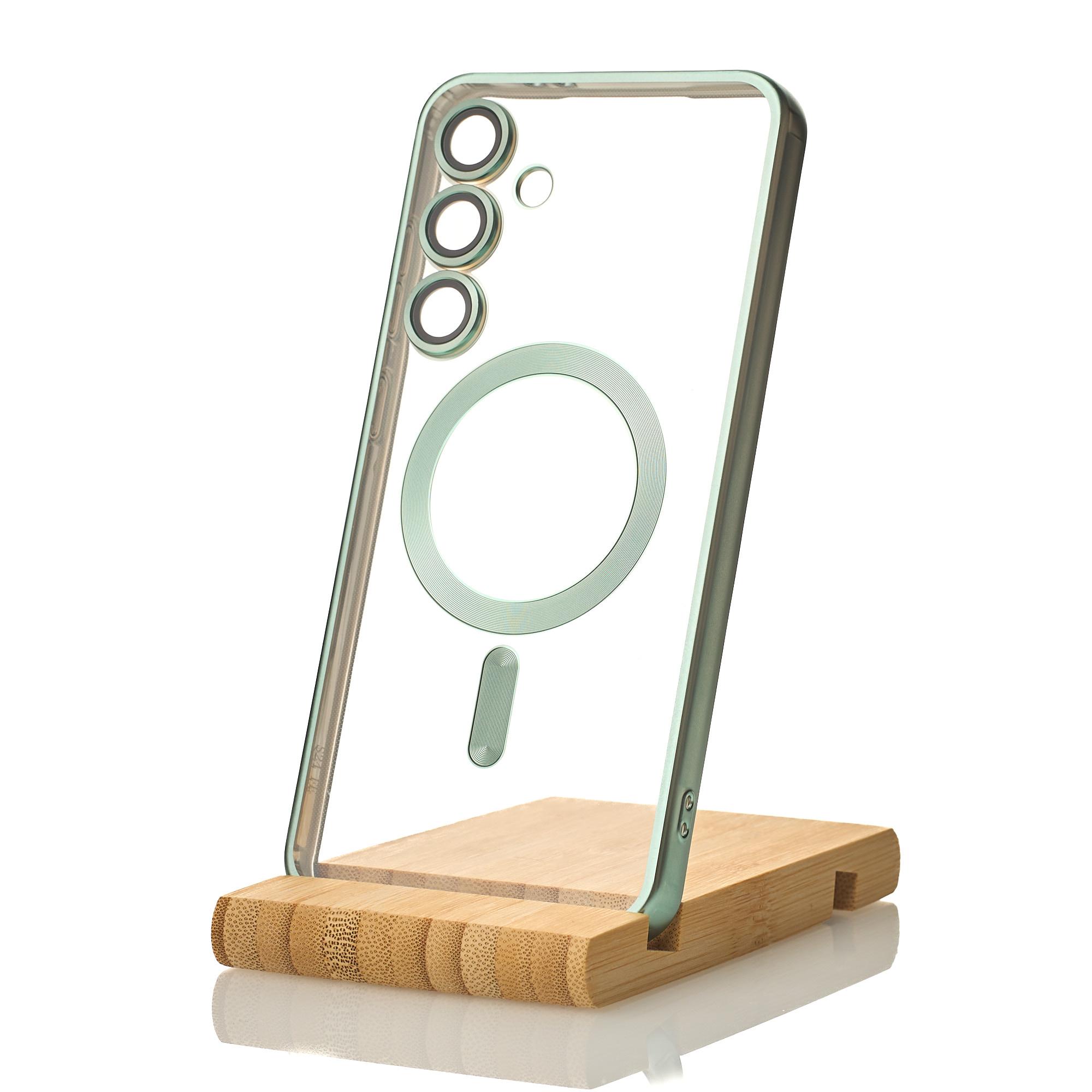 Накладка Metal Matte Case MagSafe для Samsung S24  Plus / S25 Plus (Mint)