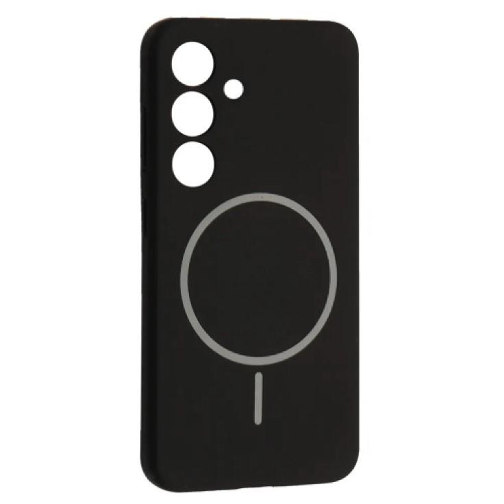 Silicone Case Full Protective (AA)  with MagSafe для Samsung S23 (Black