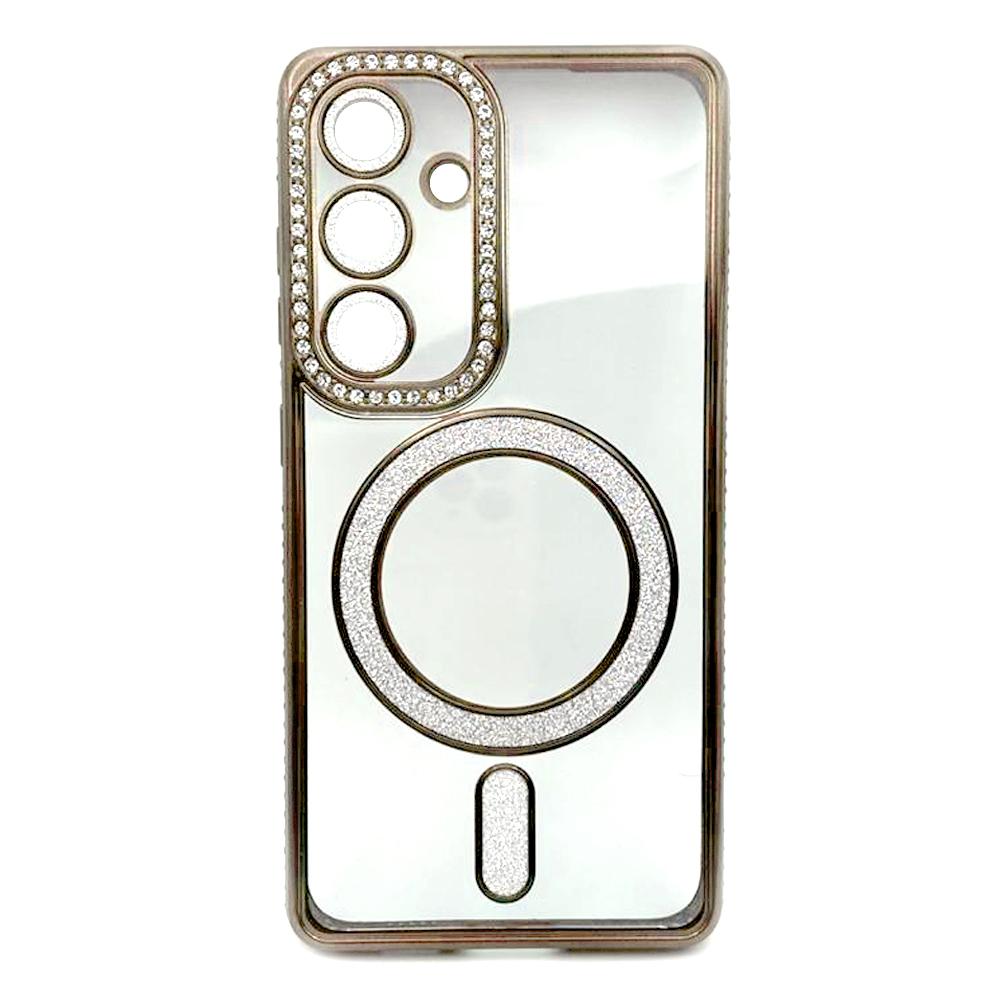 Накладка Diamond Bling MagSafe для Samsung S24 / S25 Gold