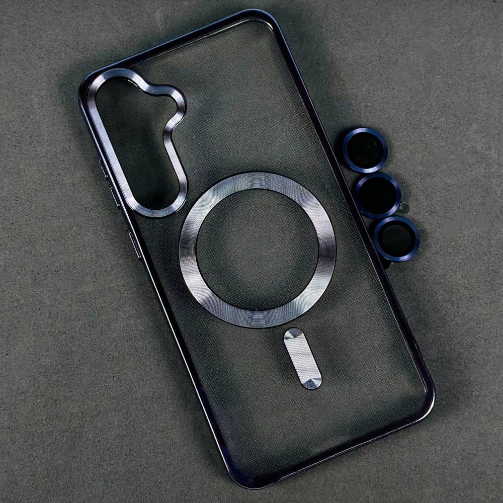Накладка Chrome Crystal Camera Case MagSafe для Samsung S25 (Violet)