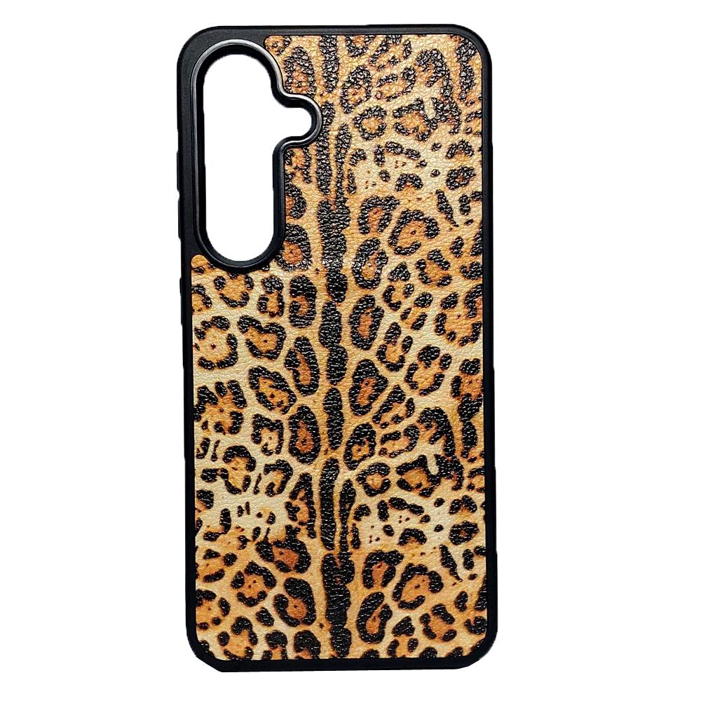 Накладка Mix Leopard Leather MagSafe для Samsung S24 Plus Леопард