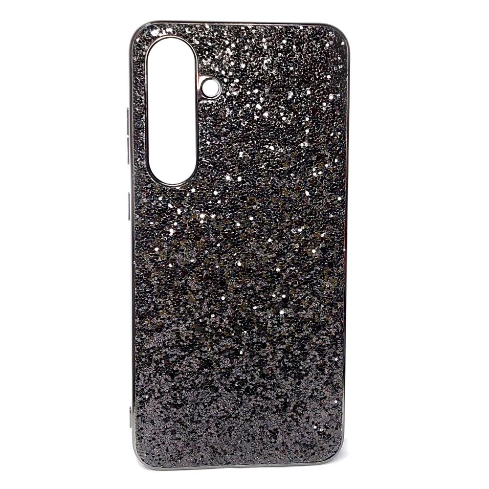 Чохол SEQUIN для Samsung S24 FE паєтки чорні