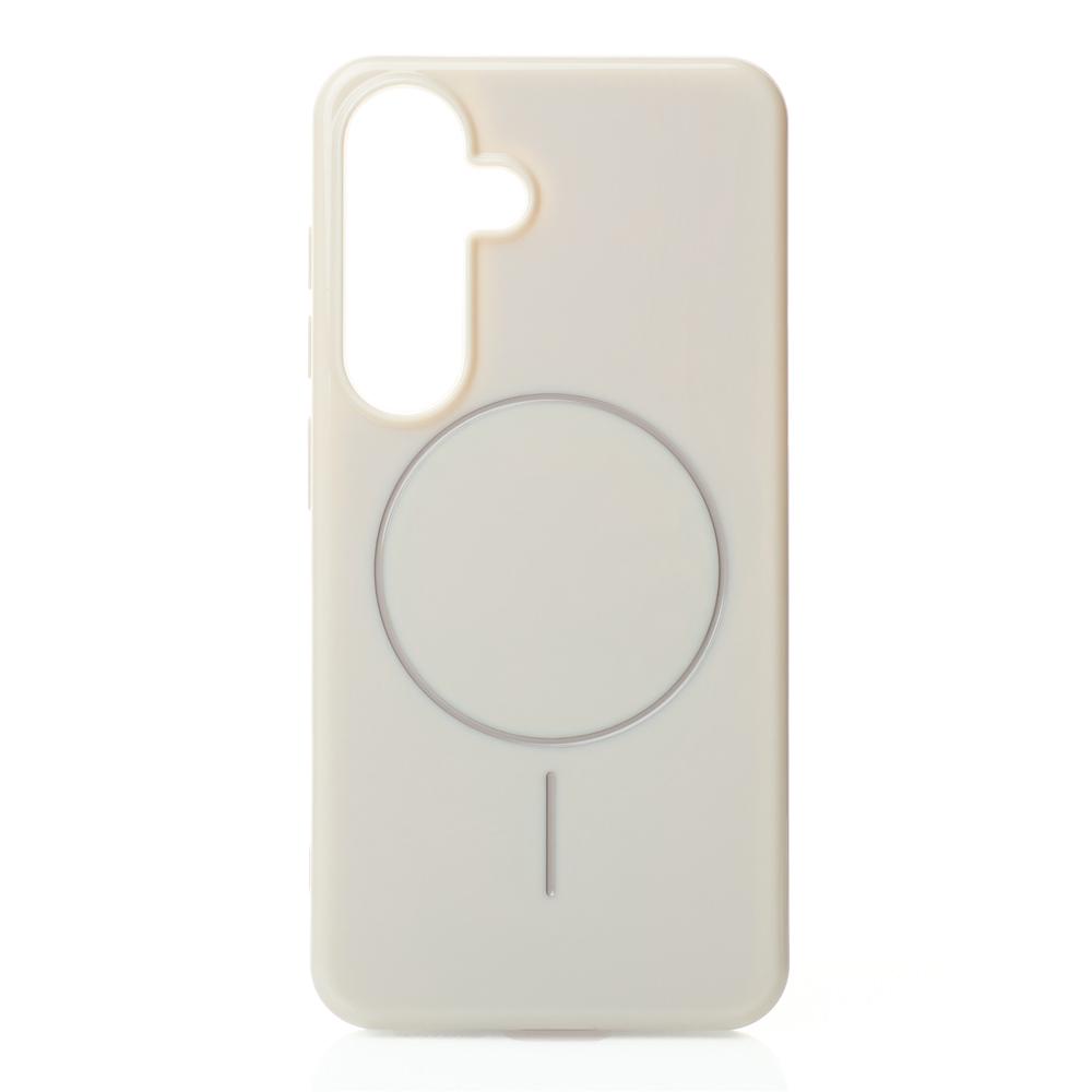 Чохол Glamour MagSafe для Samsung S24 FE natural titanium