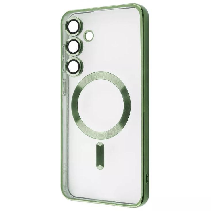 Чохол Metal Color with MagSafe для Samsung S25 FE (dark green)