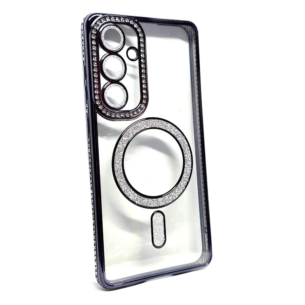Накладка Diamond Bling MagSafe для  Samsung S24FE Black