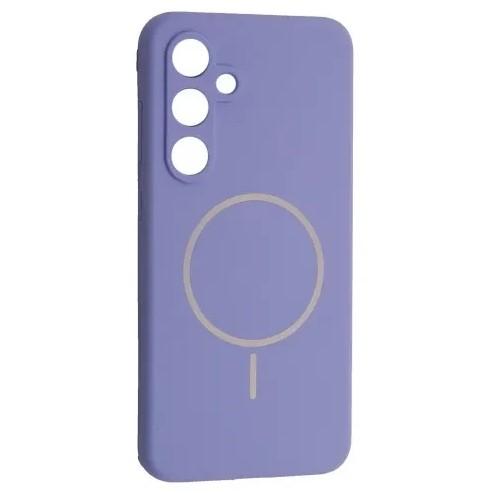 Silicone Case Full Protective (AA) with MagSafe для Samsung S24 FE (Violet)