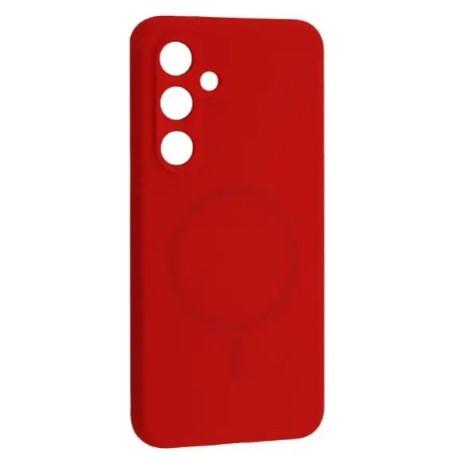 Silicone Case Full Protective (AA) with MagSafe для Samsung S25 (Red)