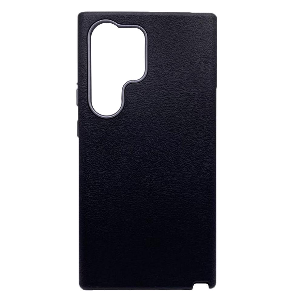 Чохол Leather Case Metal Buttons для Samsung S24 Ultra (Black)