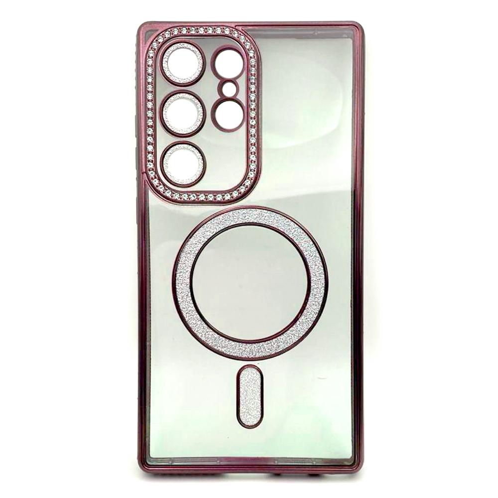 Накладка Diamond Bling MagSafe для  Samsung S24 Ultra Pink