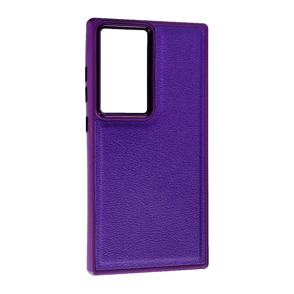 Накладка Leather Case Classic для Samsung S24 Ultra Violet