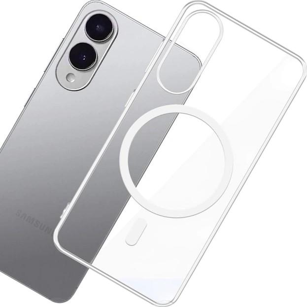 Накладка Clear Case with MagSafe для Samsung S25 Edge