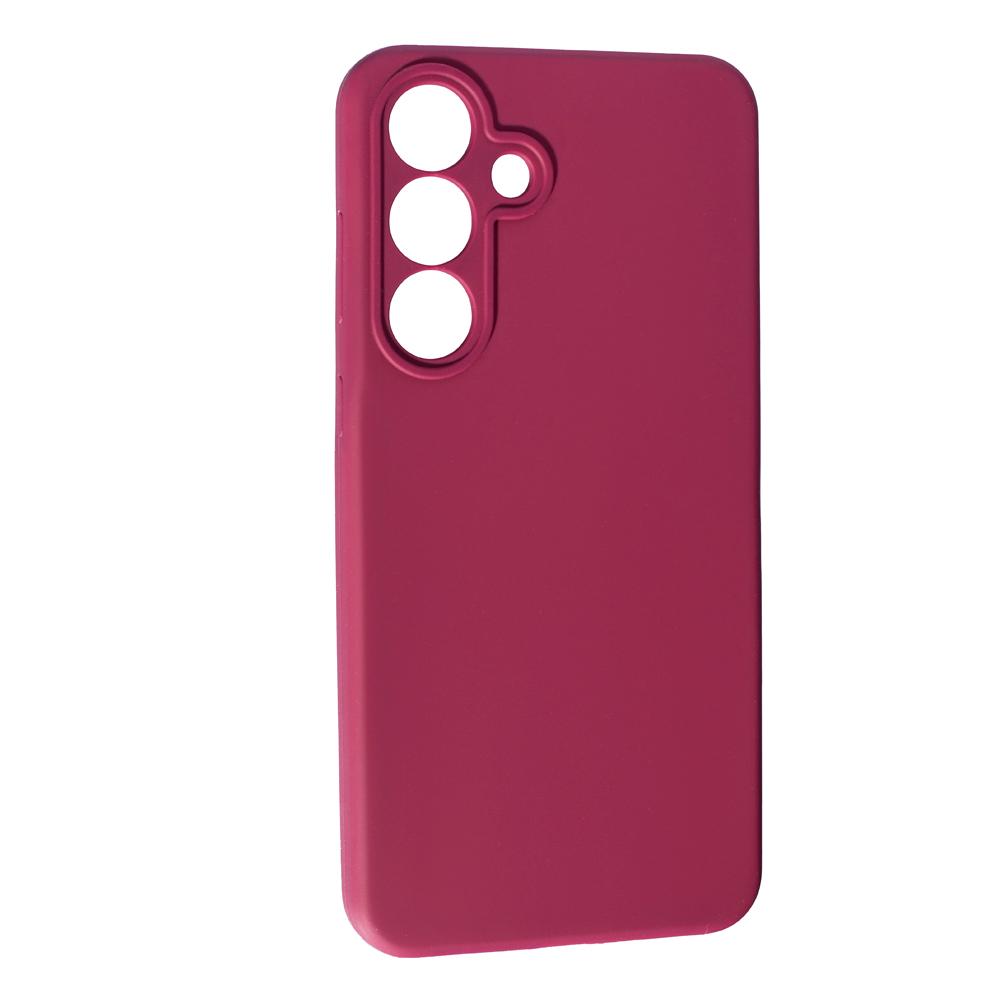 Чохол Softy для Samsung S25 FE бордовий