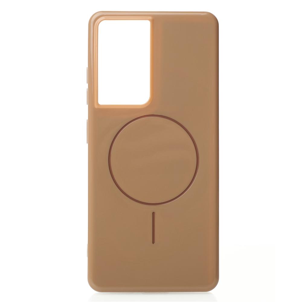 Чохол Glamour MagSafe для Samsung S21 Ultra desert titanium