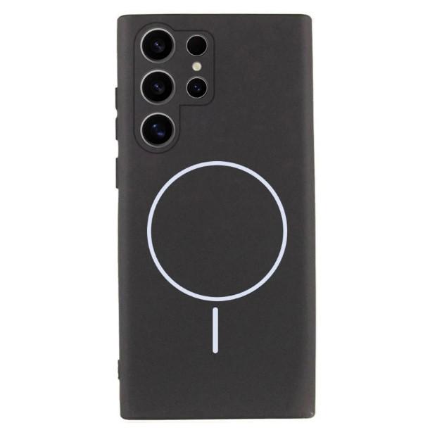 Silicone Case Full Protective (AA) with MagSafe для Samsung S26 Ultra (Black)