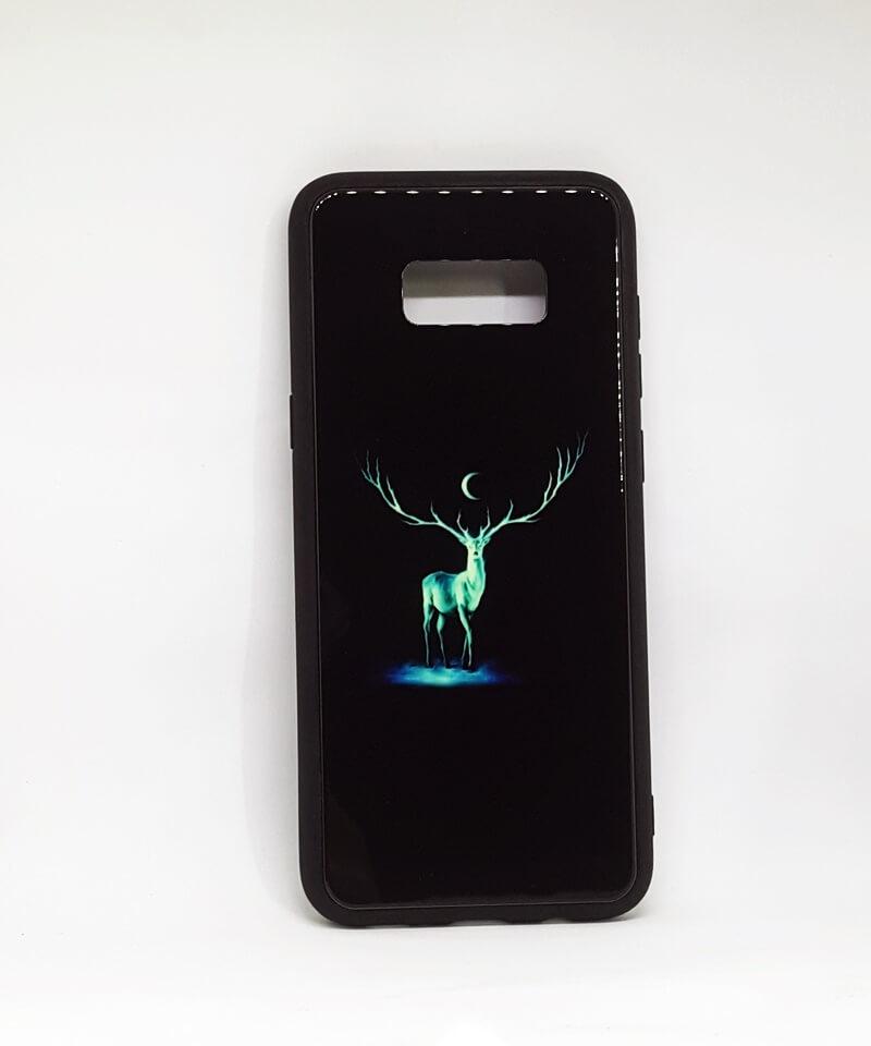 Накладка LUMINOUS GLASS для  Samsung S8 Plus (Deer)