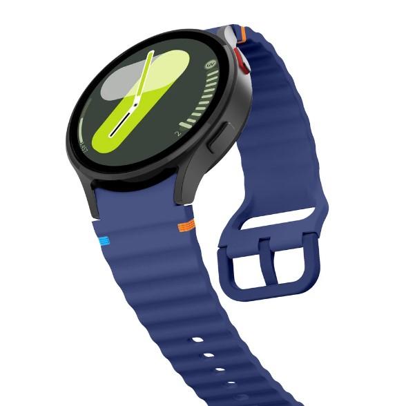 Ремінець Samsung Watch 4 / Watch 5 / Watch 6 / Watch 7 /Watch FE Silicone seam (Midnight blue)