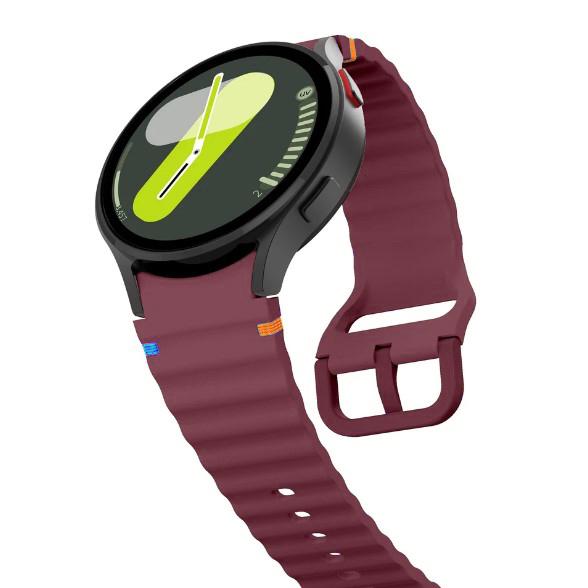 Ремінець Samsung Watch 4 / Watch 5 / Watch 6 / Watch 7 /Watch FE Silicone seam (Marsala)