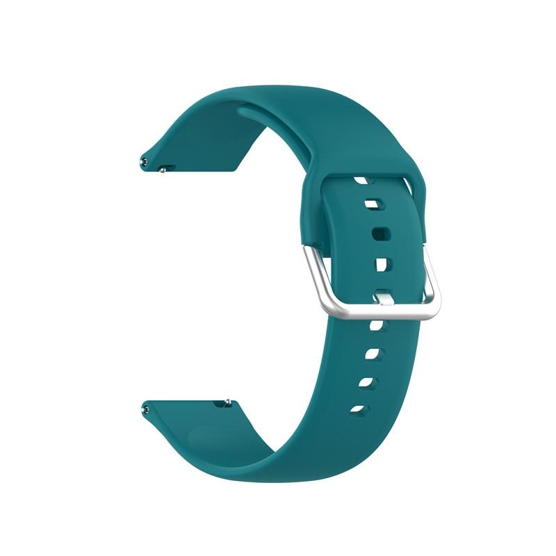 Ремінець Silicon для  22 mm (мет. застібка)  (Pacific Green)