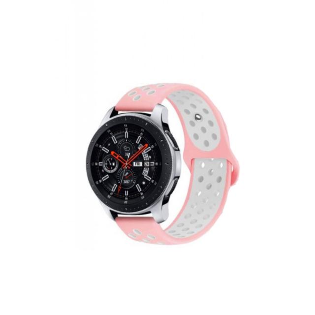 Ремінець Nike Sport 20mm (Pink/White) для Samsung Watch Active/Galaxy S4 42mm/Gear S2/Xiaomi Amazfit