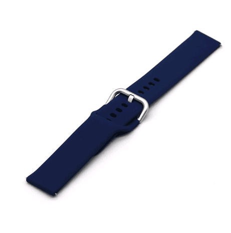 Ремінець Silicon для 20 mm (мет. застібка) (Deep blue)
