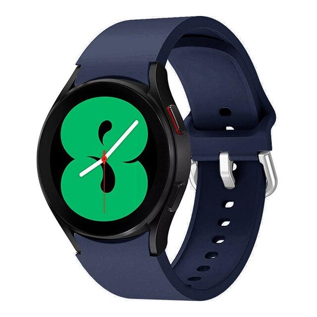 Ремінець Silicone для Samsung Watch 4 / Watch 5 20 mm (Midnight blue)