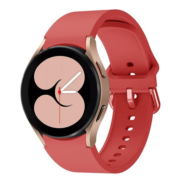 Ремінець Silicone для Samsung Watch 4 / Watch 5 / Watch 6 / Watch 7 20 mm (Red)