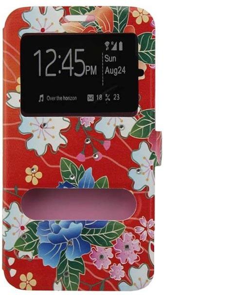 Книжка Print для Sony Xperia M4 Aqua E2312 #3 квіти