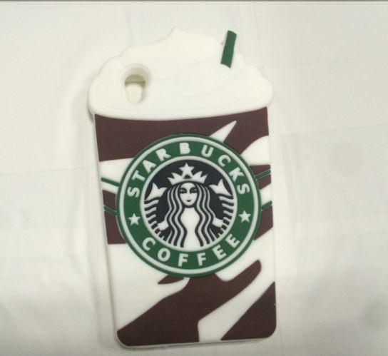 Накладка для Sony M4 Aqua Starbucks коричневий 3D