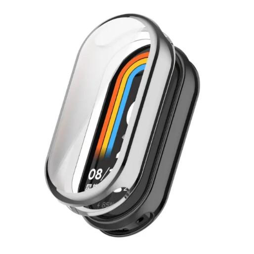 Чохол-накладка Silicone Face Case для Xiaomi Mi Band 8 (Silver)