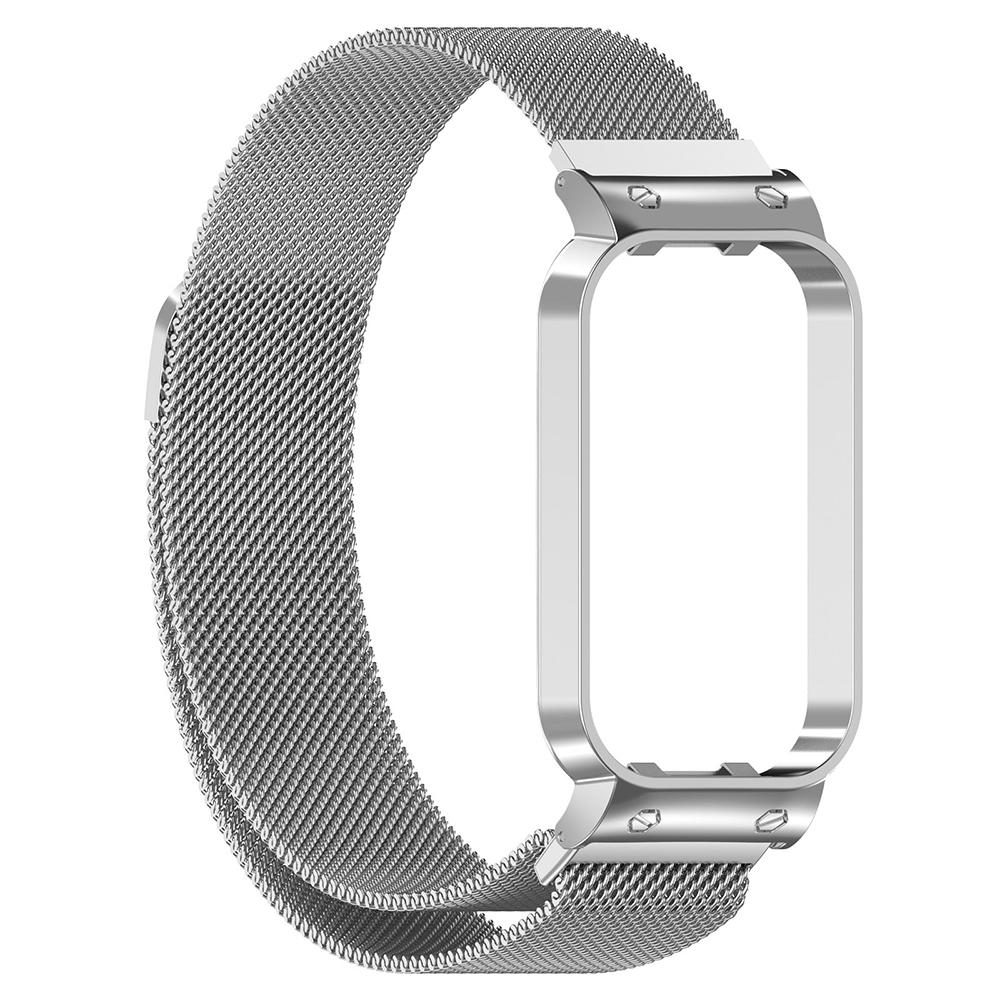 Ремінець Milanese Loop для Xiaomi Redmi Smart Band 2/Mi Smart Band 8 cрібний