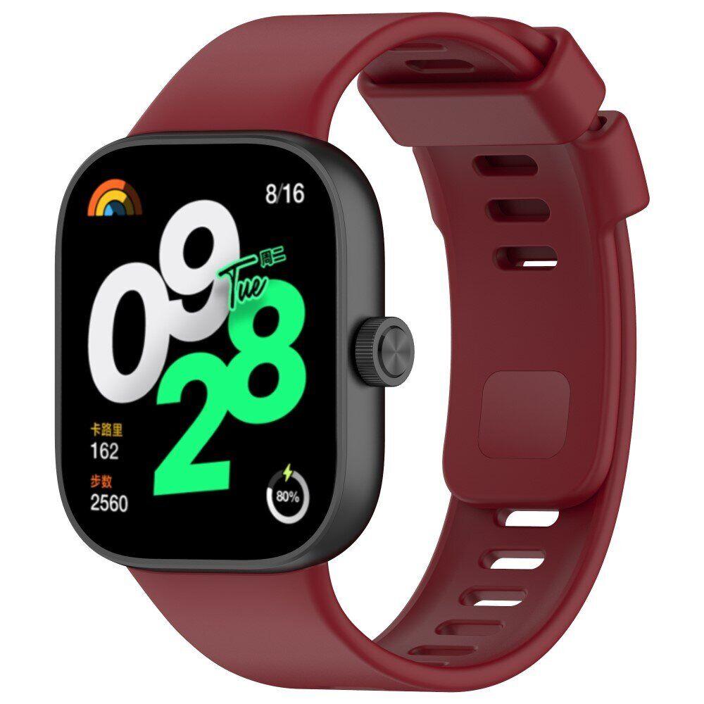 Силіконовий ремінець BeCover для Xiaomi Redmi Watch 4/Xiaomi Smart Band 8 Pro Marsala