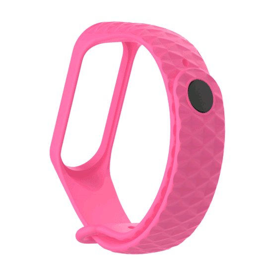 Ремінець Rhombus для Xiaomi Mi Band 3/Band 4 (Pink)