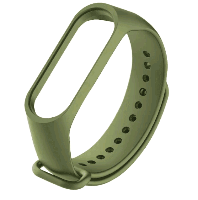 Ремінець Silicone для Xiaomi Mi Band 3/4 (Dark Olive)