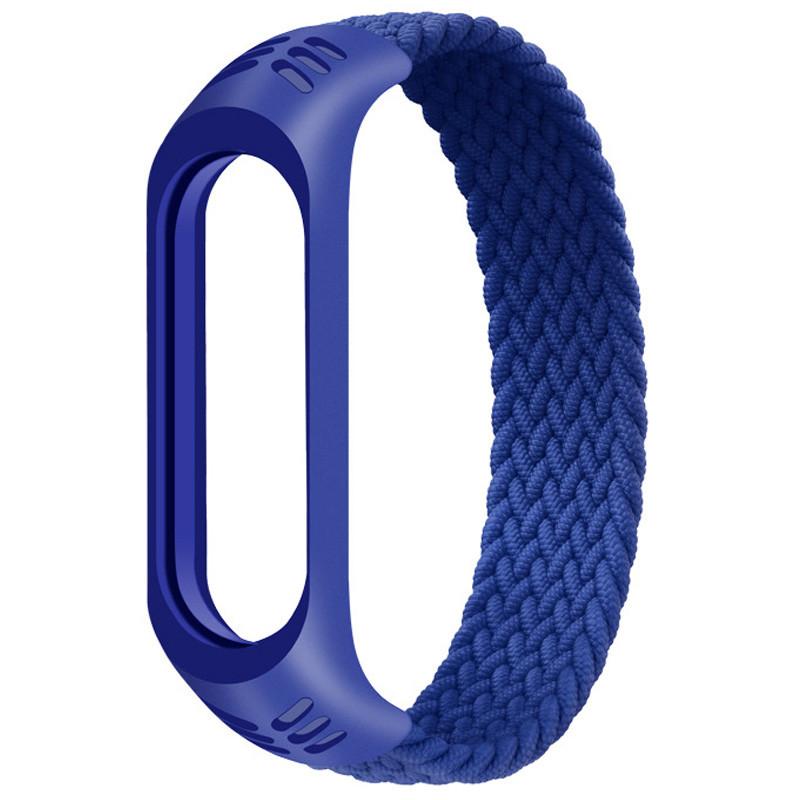 Braided Solo Loop для Xiaomi Mi Band 3/4/5/6 (S) синій