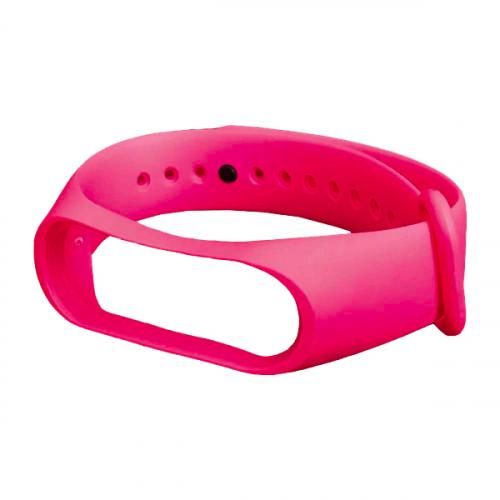 Ремінець Silicone для Xiaomi Mi Band 3/4 (Hot pink)