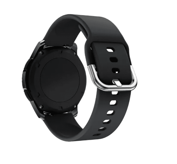 Ремінець Silicon для 22mm (мет. застібка) (Black)
