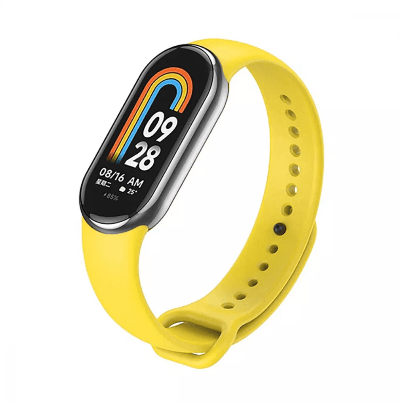 Ремінець Silicone для Mi Band 8  (yellow)