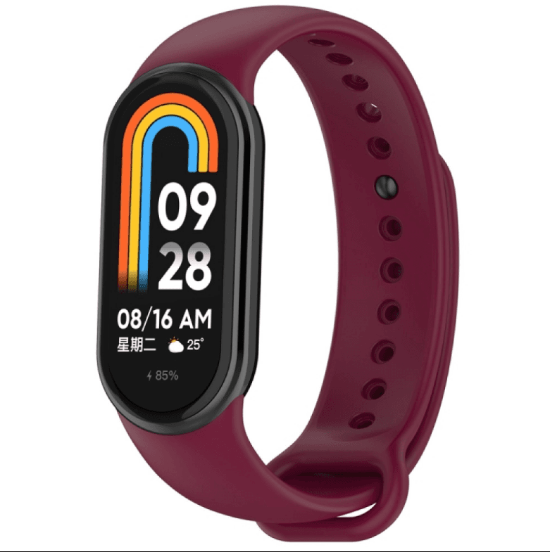 Ремінець Silicone для Mi Band 8/Mi Band9  (maroon)