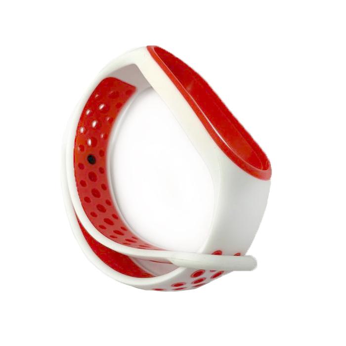 Ремінець SPORT для Xiaomi Mi Band 5/6 white-red