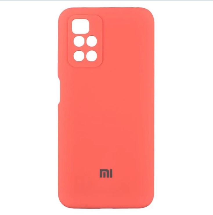 Silicone Cover Full Camera (AA) для Xiaomi Redmi 10/Redmi 10 2022 (Peach)