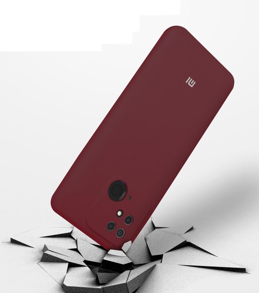 Silicone Cover Full Camera without Logo (A) для Xiaomi Redmi 10C Marsala