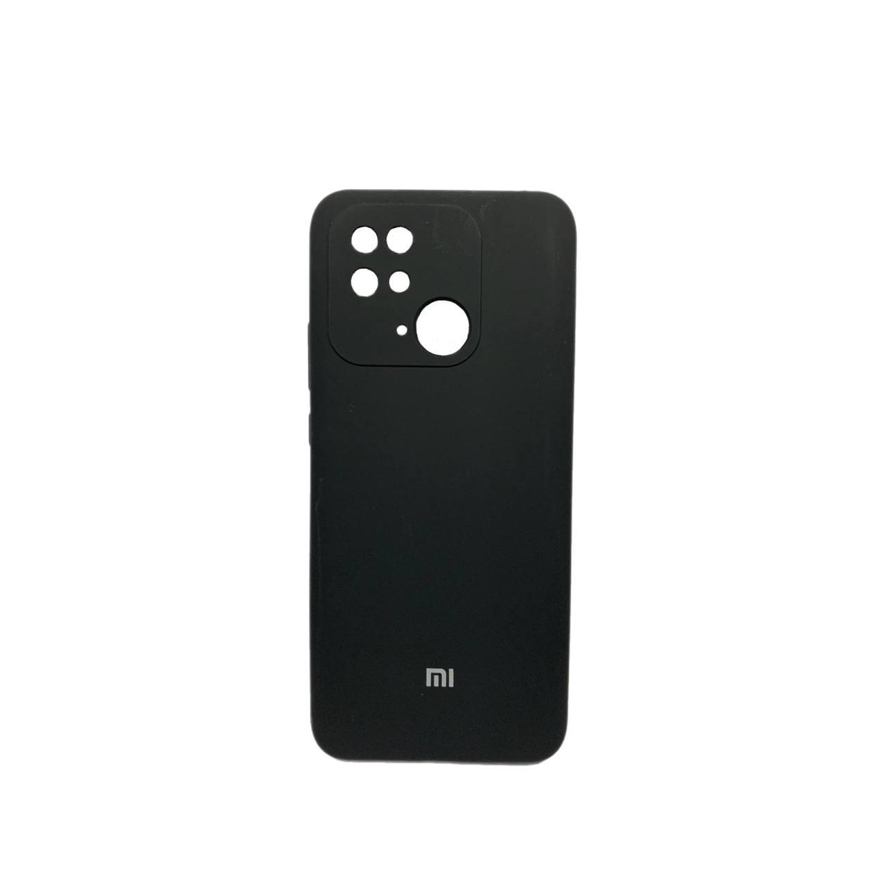 Silicone Cover Full Camera (AAA) для Xiaomi Redmi 10C (Black)