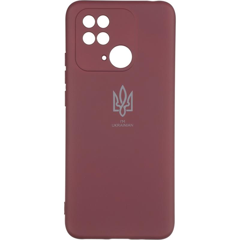 UA Silicone Case Full Protective для Xiaomi Redmi 10C/Poco C40 (Marsala)