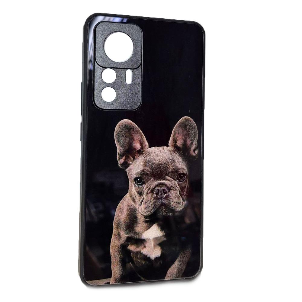 Накладка Marble Clouds для Xiaomi 12T/12T Pro Dogs (скляний)