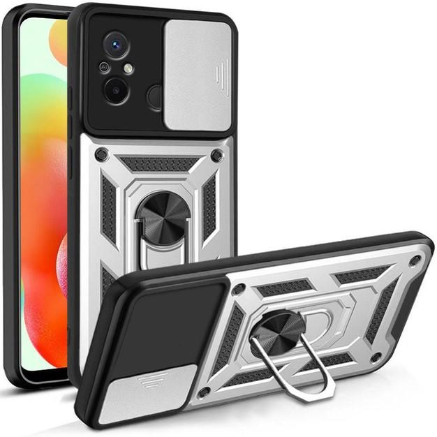 Накладка Camshield Serge Ring для Xiaomi Redmi 12C срібна